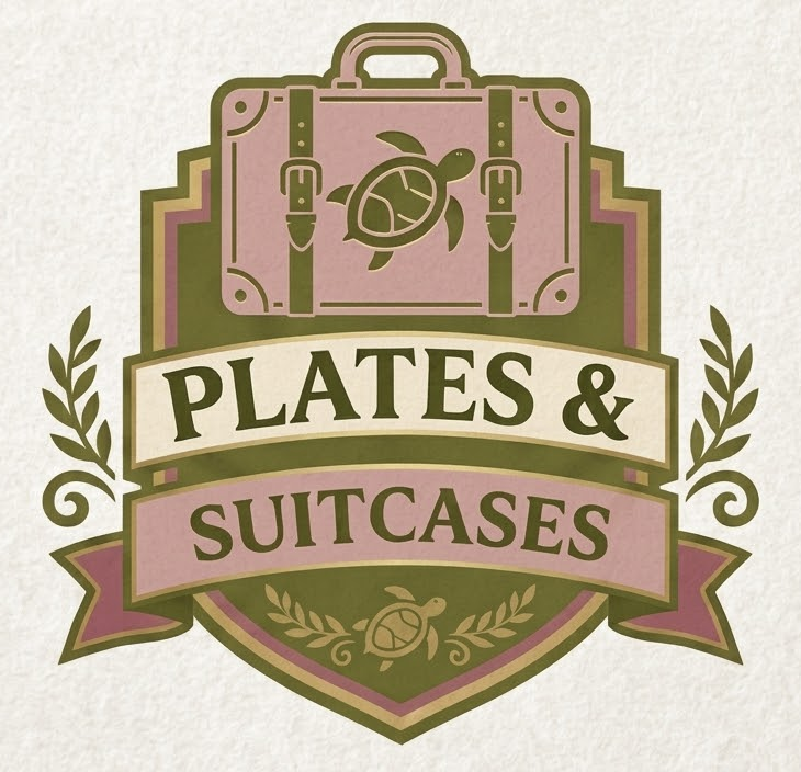Plates & Suitcases food and travel review logo